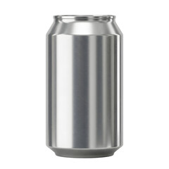 Aluminum can mockup isolated in PNG with transparent background
