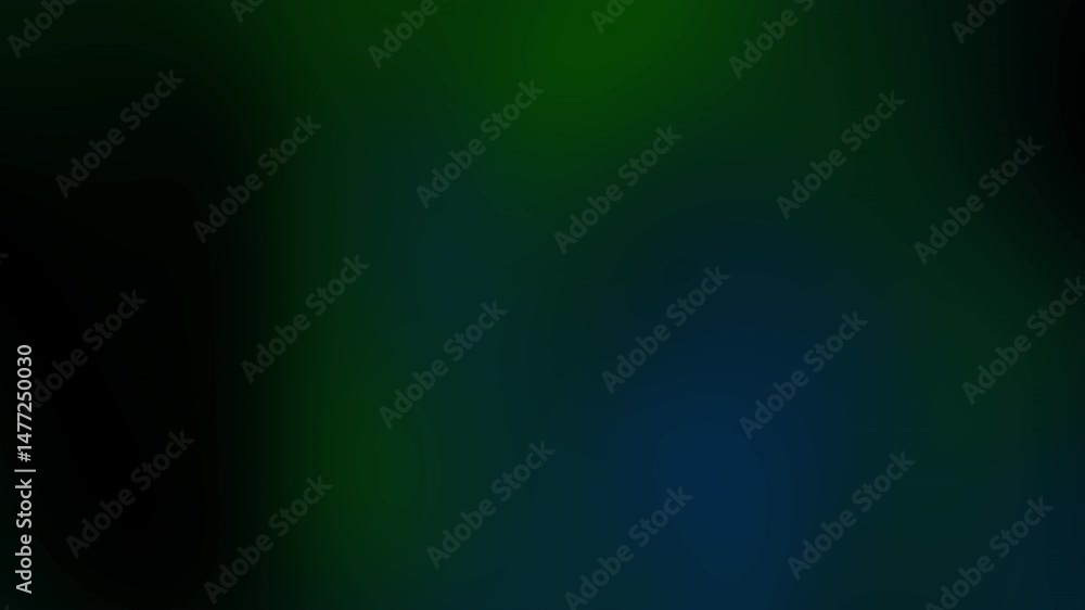 Poster a soft gradient background blending deep green and dark blue with smooth, unfocused texture.