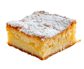 Powdered Sugar-Dusted Cake Slice