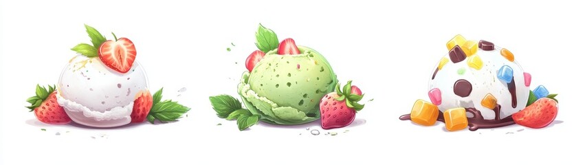 Colorful Ice Cream Treats