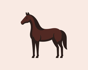 Horse full body branding logo for business promotion