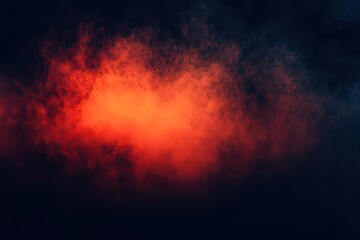 Fiery orange and dark smoke blend in ominous clouds