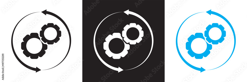 Poster workflow icon . vector for websites, mobile interfaces, presentations, banner, visual branding etc. 