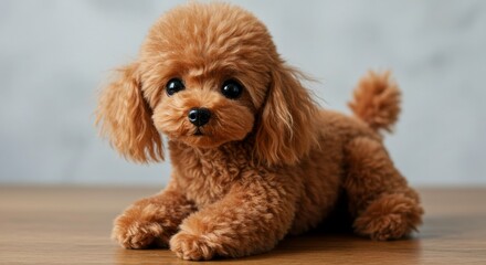 Adorable Toy Poodle puppy sweet fluffy fur perfect pet companion