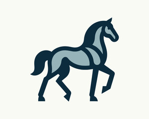 Horse full body logo for creative business branding