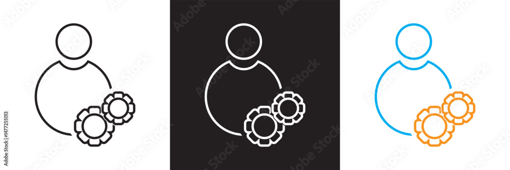 Poster workflow icon . vector for websites, mobile interfaces, presentations, banner, visual branding etc. 