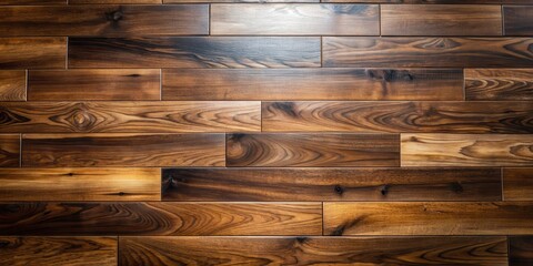 Dark hardwood maple floor with visible wood grain patterns