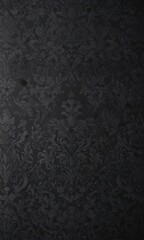 Intricate black damask floral pattern on dark gray  , floralpattern, intricate, seamless