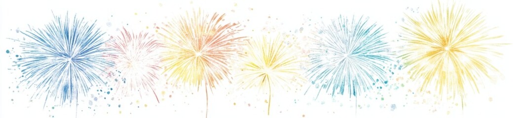 Fototapeta premium Colorful Fireworks Display (1)