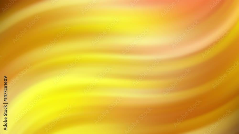 Poster a smooth, abstract background featuring soft orange and yellow swirling gradient waves.