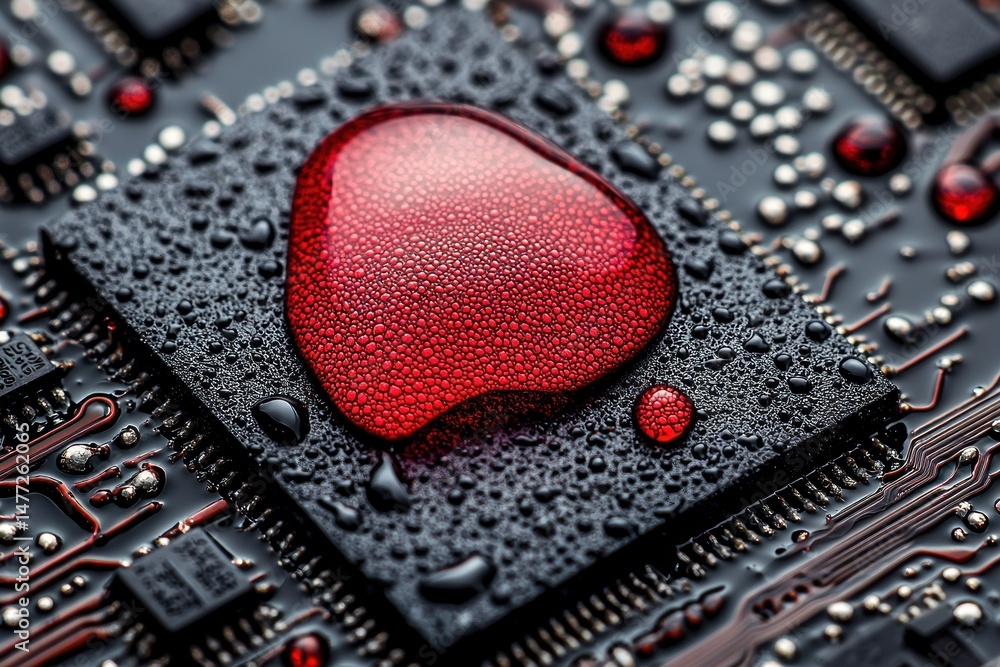Poster wet microprocessor