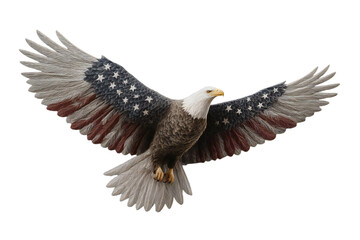 Obraz premium American Eagle Flag Patriotic 4th of July PNG