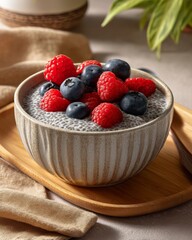 Exploring the Connection Between Healthy Foods and Mental Wellness through a Colorful Bowl of Berries