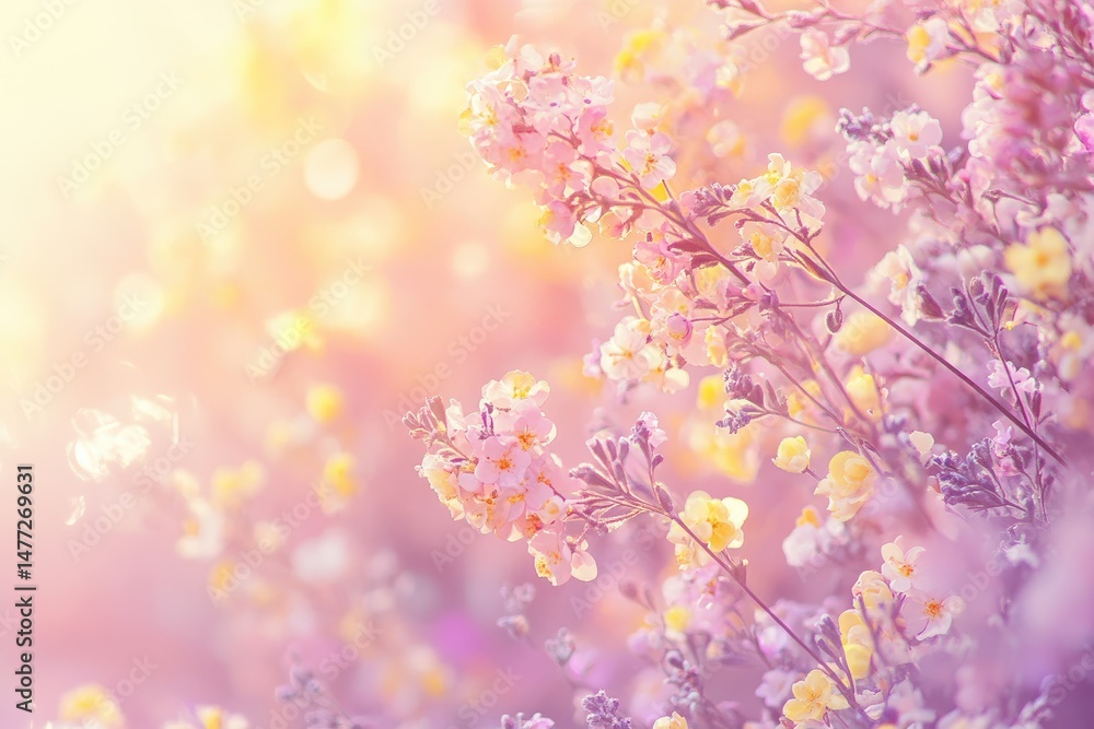 Poster a soft. flowing abstract background featuring gentle waves of pastel colors blending harmoniously. i