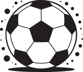 Obraz premium soccer, ball, football, sport, game, goal, play, team, illustration, vector, competition, object, black, sphere, soccerball, icon, leisure, soccer ball, equipment, fun, leather, symbol, 3d, round, spo
