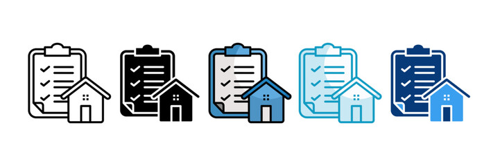 Property Management  Icon Set Multiple Style Collection