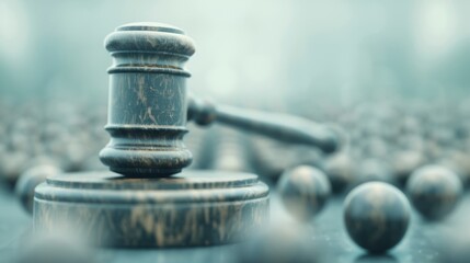 Close up of Judge Gavel and Sound Block