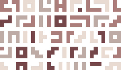 Modern seamless abstract geometric pattern in warm earth tone colors. Ideal for minimalist backgrounds, digital prints, packaging, web design, and branding.