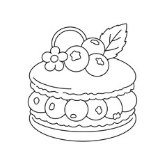 wedding cake vector illustration