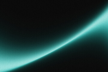 Teal glowing curve on black background.