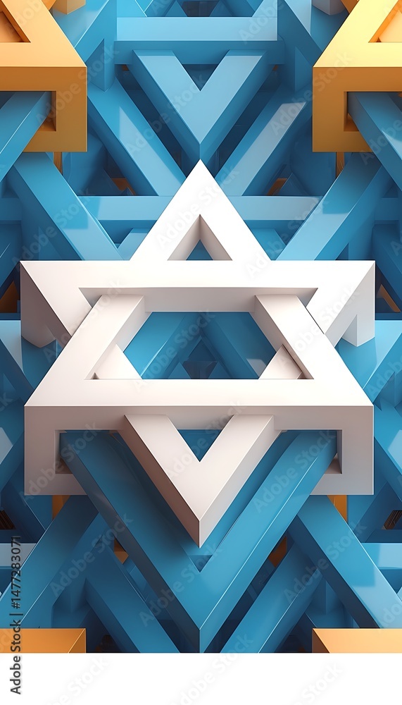 Aufkleber elegant 3d cubes arranged in a sophisticated pattern on a clean white background, perfect for adding