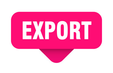 export sticker. export sign on transparent background