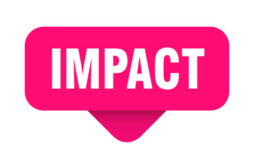impact sticker. impact sign on transparent background