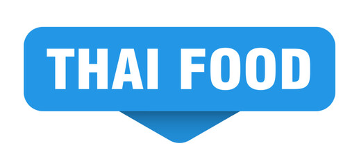 thai food sticker. thai food sign on transparent background