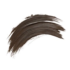 Abstract Brown Swirl Makeup Brush Stroke Texture. A detailed close up image of a brown cosmetic product smear.