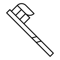Toothbrush line icon
