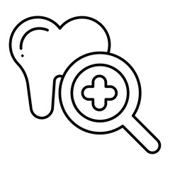 Dental Checkup line icon