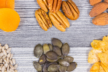 Healthy ingredients containing magnesium, vitamin and minerals