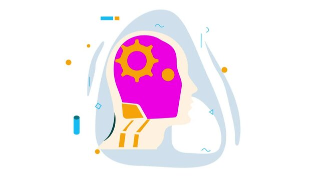 Neuromorphic engineering activity to guide animation, Brain implant animated video, Artificial intelligence Clip, Natural Language Processing footage, Deep Machine Learning motion graphics