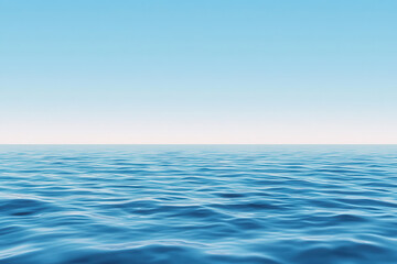 Fototapeta premium A tranquil body of water surrounded by nature, offering a peaceful retreat and featuring healthy ocean ecosystems