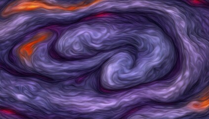 Obraz premium Abstract swirling pattern of purple, violet, and orange hues. A textured, painterly effect creates a sense of depth and movement