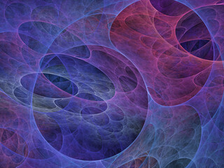 Fractal colored abstract on black background