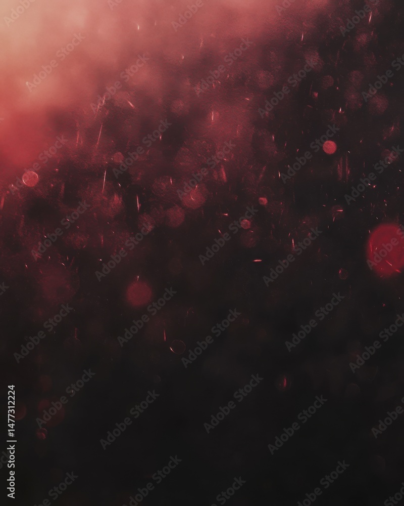 Aufkleber abstract red and black bokeh background with grainy texture and atmospheric feel for dramatic effect