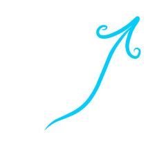 Stylized upward arrow on black background representing direction and ascension