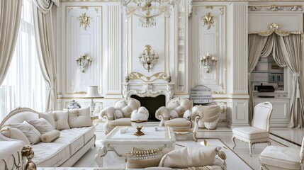 White Background European Style: Modern, Elegant, and Visually Appealing for Design Projects