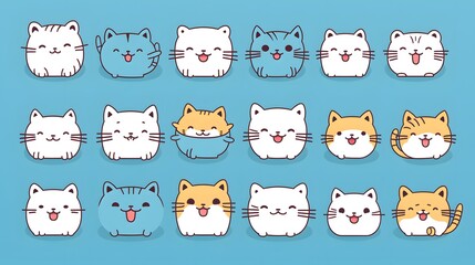 Obraz premium Professional Vector Illustration of a Cat Character Design Outline for Creative Projects