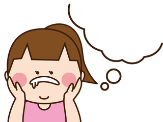 吹き出しと二重顎のおデブ