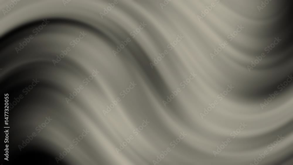 Poster abstract wavy pattern in soft grayscale tones, creating a smooth, flowing artistic background, abstr