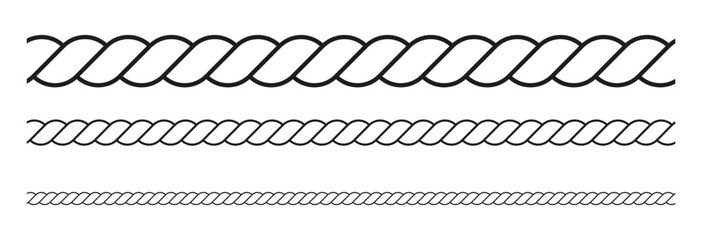 Knit patterns and rope brushes PNG. Versatile set for creative design projects, featuring intricate rope textures.