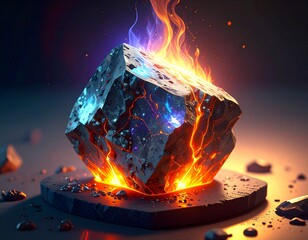 A granite stone that melts thanks to an instrument that makes it vibrate at very high frequencies