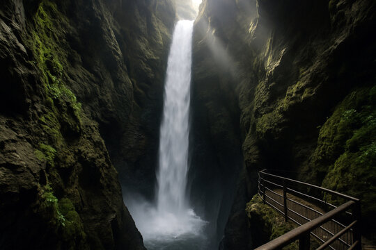 Il maestoso spettacolo della Cascata del Varone: quando l'acqua precipita per 90 metri in una grotta millenaria, creando nebbia perenne e giochi di luce che trasformano questo luogo in un mondo incant