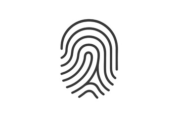 Fingerprint vector icon design representing security and identity verification in modern technology