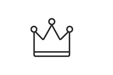 Crown icon representing royalty, leadership, and achievement in a minimal vector style suitable for digital design and branding
