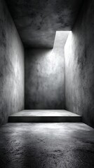 Plain concrete wall with subtle shadows, ideal for clean product display.