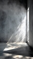 Plain concrete wall with subtle shadows, ideal for clean product display.