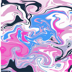 Abstract pattern with colorful liquid pink blue tone waves